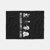 Is Scary Teacher Skeleton Ghost niet Schattige Hal Fleece Deken (Voorkant (Horizontaal))