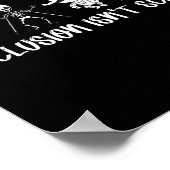 Is Scary Teacher Skeleton Ghost niet Schattige Hal Poster (Hoek)