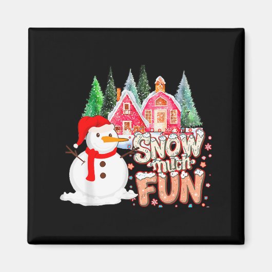 Is Snow Much Fun Winter Christmas Teacher Holiday Magneet (Voorkant)