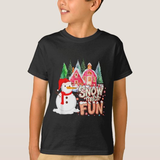 Is Snow Much Fun Winter Christmas Teacher Holiday  T-shirt (Voorkant)