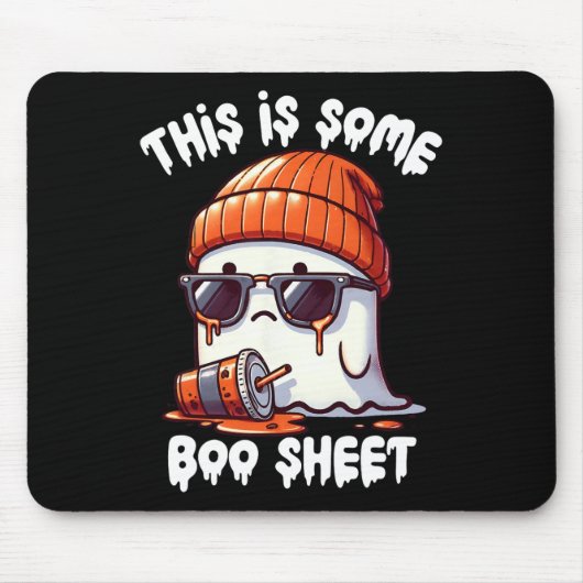 Is Some Boo Sheet Funny Ghost Spooky Seizoen Halve Muismat (Voorkant)