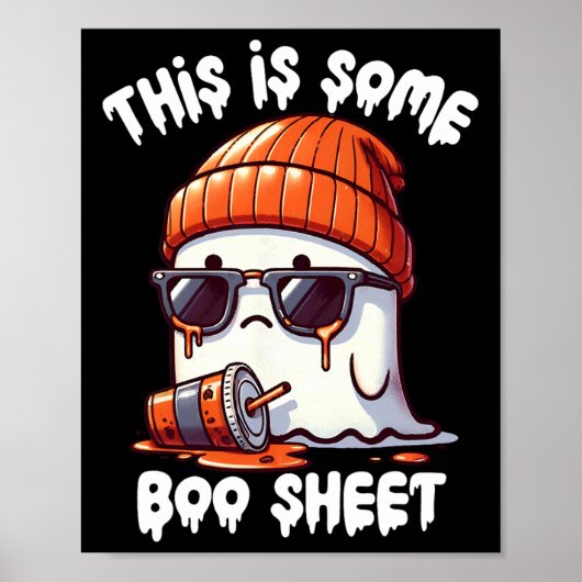 Is Some Boo Sheet Funny Ghost Spooky Seizoen Halve Poster (Voorkant)