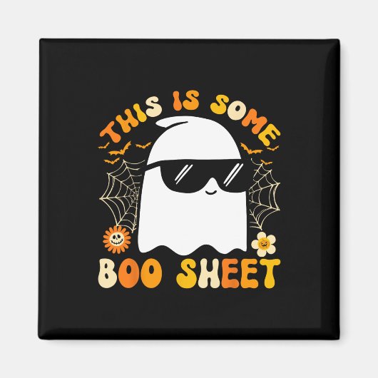 Is Some Boo Sheet Halloween Ghost Funny Cool Manne Magneet (Voorkant)