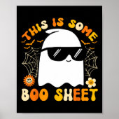 Is Some Boo Sheet Halloween Ghost Funny Cool Manne Poster (Voorkant)