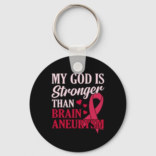 Is sterker dan Brain Aneurysm Awareness Month GR Sleutelhanger (Voorkant)