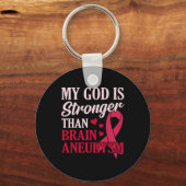 Is sterker dan Brain Aneurysm Awareness Month GR Sleutelhanger (Voorkant)