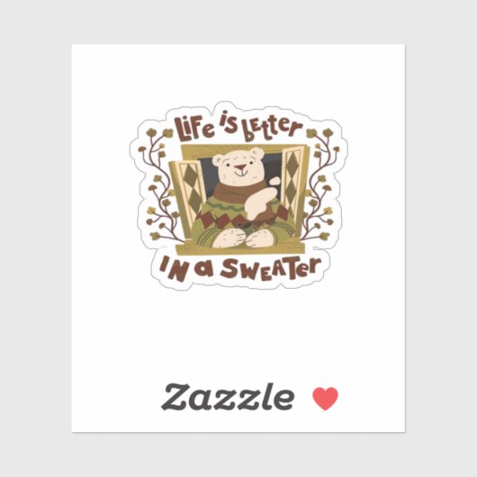 Is Sweater! Autumn It’s Fall Y’all Sticker (Vel)