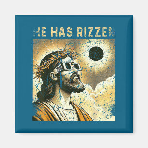 Is T-shirt hij gered Jesus gered Christelijk Magneet
