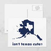 Is Texas Cute niet vergeleken met Alaska Briefkaart (Voorkant / Achterkant)
