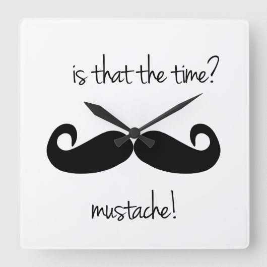 Is that the time? wall clock? vierkante klok (Voorkant)