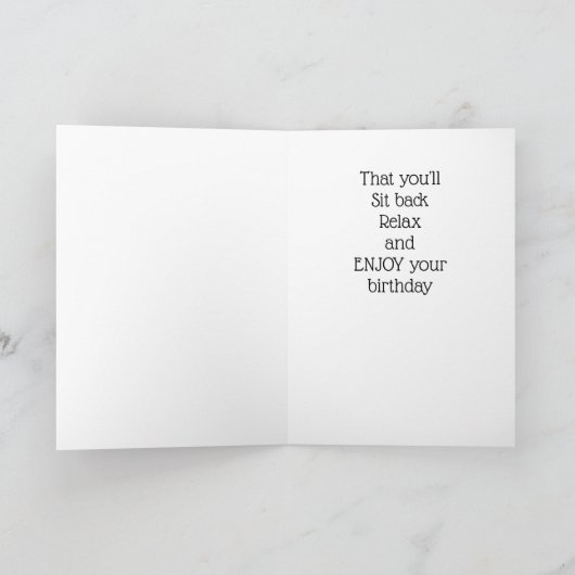 IS THERE A GHOST OF A CHANCE ENJOY BIRTHDAY KAART (Binnen)