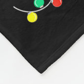 Is This Jolly Enough Funny Black Cat Christmas Tre Fleece Deken (Hoek)