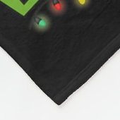 Is This Jolly Enough,green Christmas Tree Light Me Fleece Deken (Hoek)