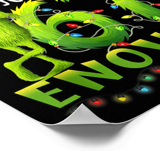 Is This Jolly Enough,green Christmas Tree Light Me Poster (Hoek)