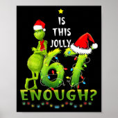 Is This Jolly Enough,green Christmas Tree Light Me Poster (Voorkant)