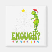 Is This Jolly Enough Green Merry Christmas Tree Li Magneet (Voorkant)