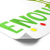 Is This Jolly Enough Green Merry Christmas Tree Li Poster (Hoek)