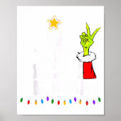 Is This Jolly Enough Green Merry Christmas Tree Li Poster (Voorkant)