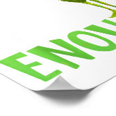 Is This Jolly Enough Green Merry Christmas Tree Li Poster (Hoek)