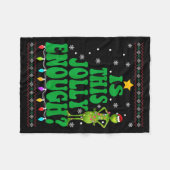 Is This Jolly Enough Merry Christmas Tree Lights F Fleece Deken (Voorkant (Horizontaal))