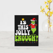 Is This Jolly Enough Merry Christmas Tree Lights F Kaart (Gele Bloem)