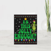 Is This Jolly Enough Merry Christmas Tree Lights F Kaart (Voorkant)