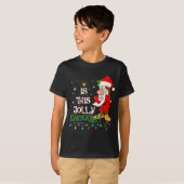 Is This Jolly Enough Mpy Elf Pajama Christmas Ligh T-shirt (Voorkant volledig)