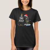 Is This Jolly Enough Noel Black Cat Pajama Merry C T-shirt (Voorkant)