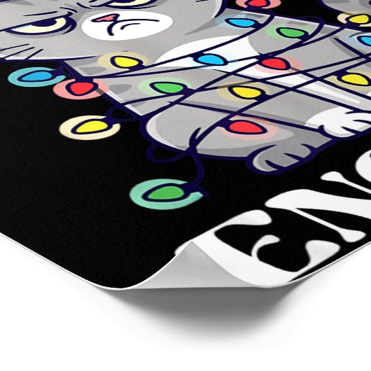 Is This Jolly Enough Tangled Christmas Cat  Poster (Hoek)