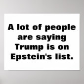 Is Trump on Epstein's list? Poster (Voorkant)