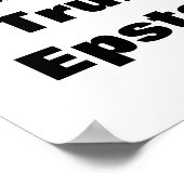 Is Trump op Epstein's lijst? Poster (Hoek)