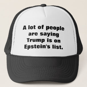 Is Trump op Epstein's lijst? Vrachtwagenhoed Trucker Pet