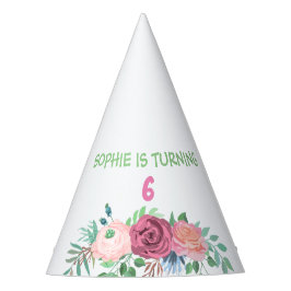 "IS TURNING... + NUMMER" GEPERSONALISEERD FEESTHOEDJES