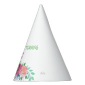 "IS TURNING... + NUMMER" GEPERSONALISEERD FEESTHOEDJES (Rechts)