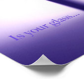 Is uw Glazen Poster Papier (steen) (Hoek)