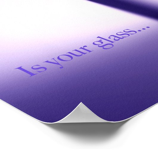 Is uw Glazen Poster Papier (steen) (Hoek)