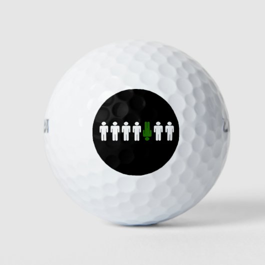 is verschillend golfballen (Voorkant)