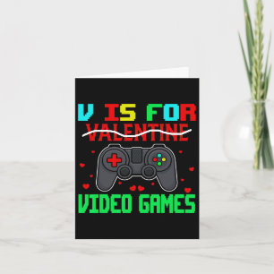 Is Voor Videospellen Grappige Valentijn Gamer Game Kaart