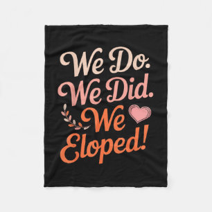 Is weggelopen vrouw verlovings bruidegom koppel ec fleece deken