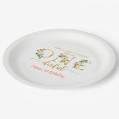 Is ze geen Onederful meisje 1e verjaardagsfeestje Papieren Bordje (Gekanteld)