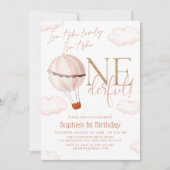 Is ze niet de eerste verjaardag van de luchtballon kaart (Voorkant)