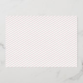 Is ze niet de liefdevolle Roos Gold Birth Announce Folie Uitnodiging (Achterkant)