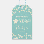 Is ze niet de liefste Daisy 1st Birthday Cute Flow Cadeaulabel (Voorkant)