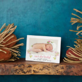 Is ze niet echt Floral Baby Foto Plaque? Fotoplaat (Zijkant)