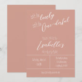 Is ze niet een aardige eerste uitnodiging? kaart (Voorkant / Achterkant)