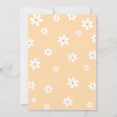 Is ze niet een aardige retro groovy bloemen verjaa kaart (Achterkant)