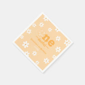 Is ze niet een aardige retro groovy bloemen verjaa servet (Hoek)