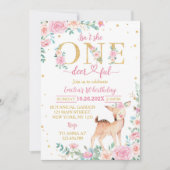 Is ze niet een-heerlijke roze bloemenverjaardag? kaart (Voorkant)