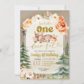 Is ze niet een prachtig bos boho 1e verjaardag mei kaart (Voorkant)