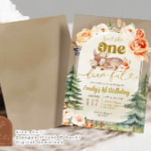 Is ze niet een prachtig bos boho 1e verjaardag mei kaart